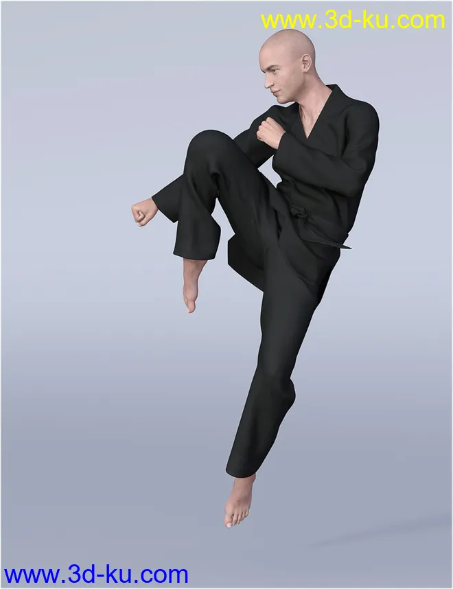dForce H&C Taekwondo Suit for Genesis 8 Male(s)模型的图片4