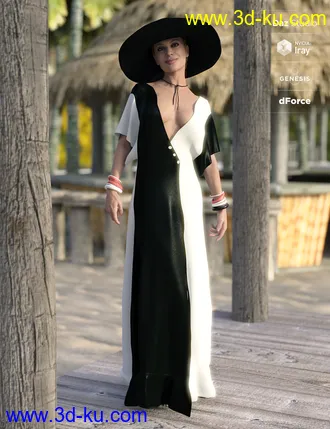 3D打印模型dForce Halcyon Days Outfit Textures的图片