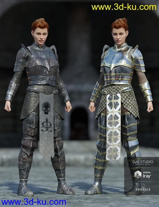 dForce High Paladin Textures模型的图片1