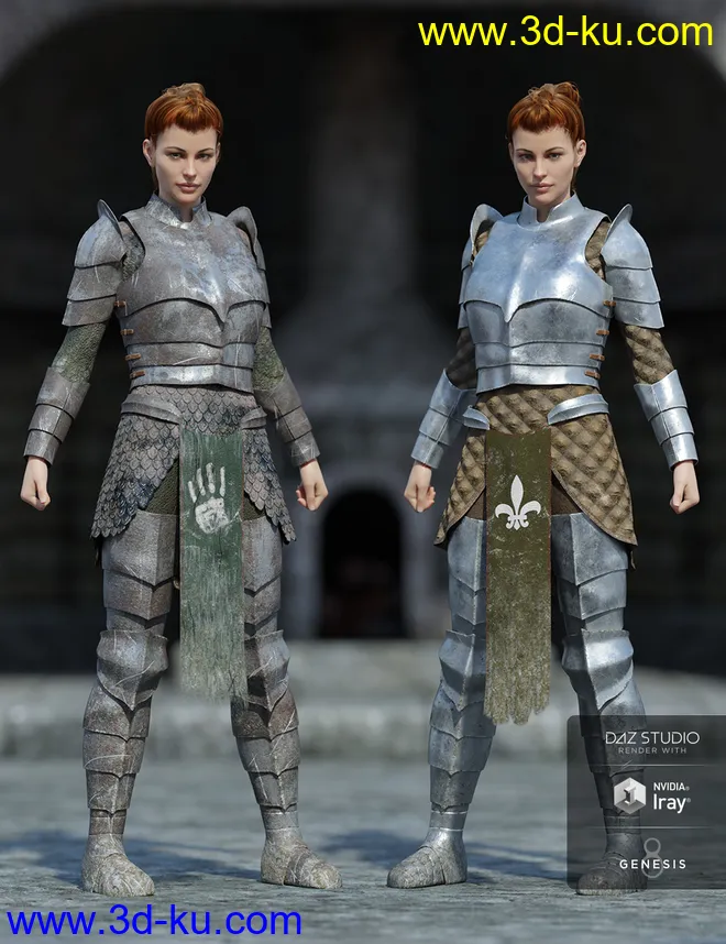 dForce High Paladin Textures模型的图片2