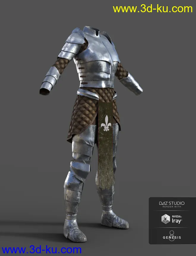 dForce High Paladin Textures模型的图片6