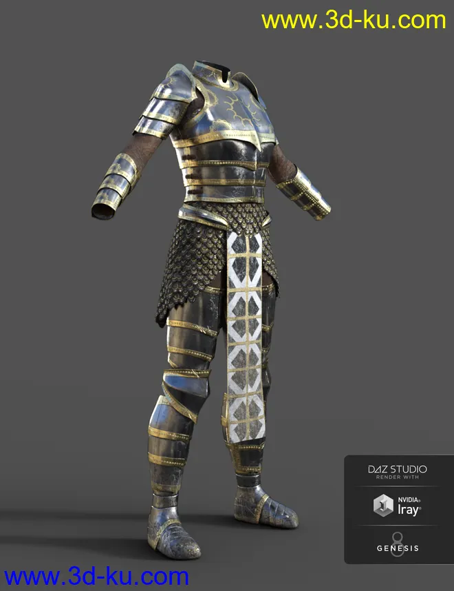 dForce High Paladin Textures模型的图片7