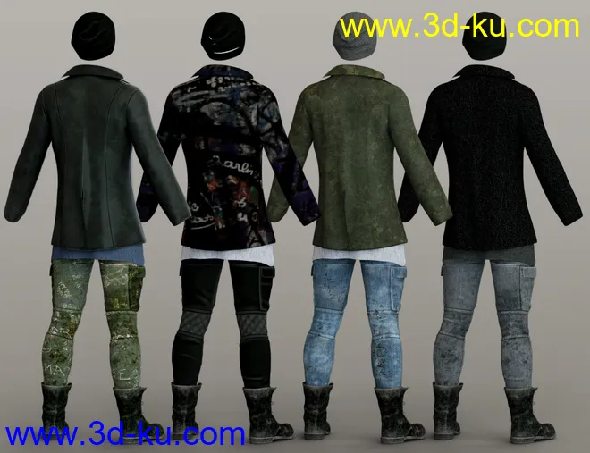 dForce Hot Shot Outfit Textures模型的图片7