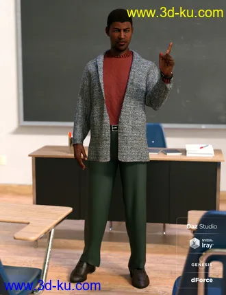 3D打印模型dForce Hudson Outfit for Genesis 8 Male(s)的图片