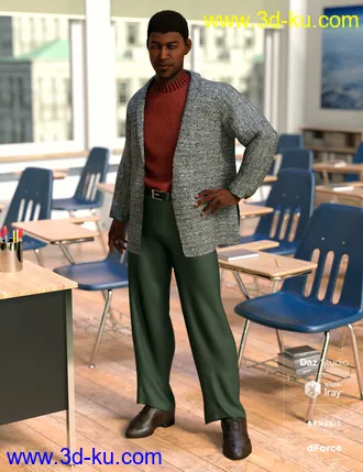 3D打印模型dForce Hudson Outfit for Genesis 8 Male(s)的图片