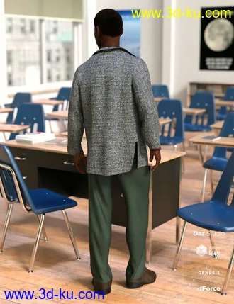 3D打印模型dForce Hudson Outfit for Genesis 8 Male(s)的图片
