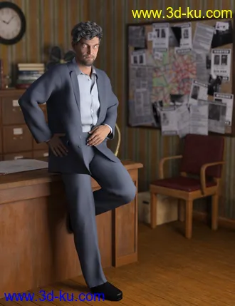 3D打印模型dForce Informal Suit for Genesis 8 Male(s)的图片