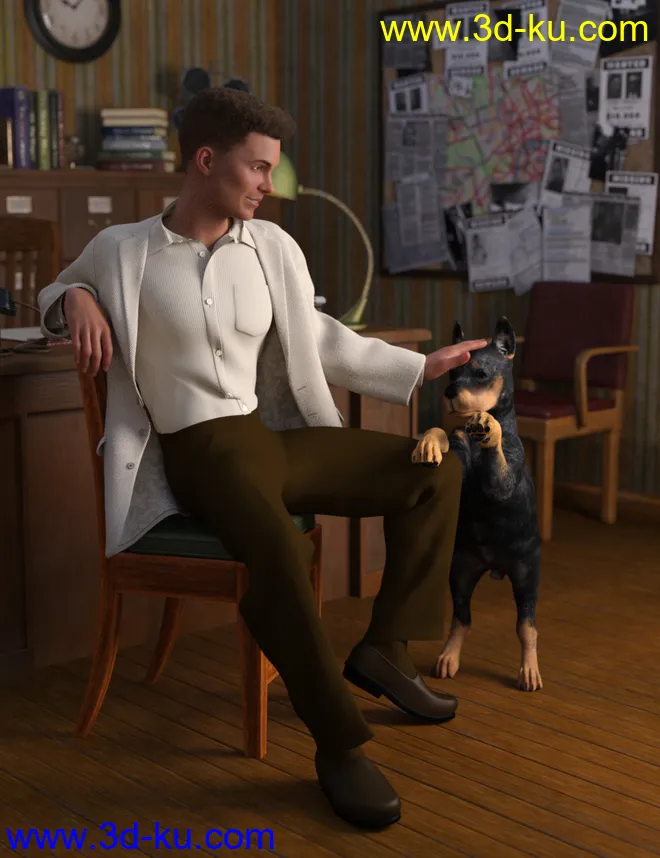 dForce Informal Suit for Genesis 8 Male(s)模型的图片2