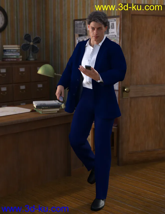dForce Informal Suit for Genesis 8 Male(s)模型的图片3