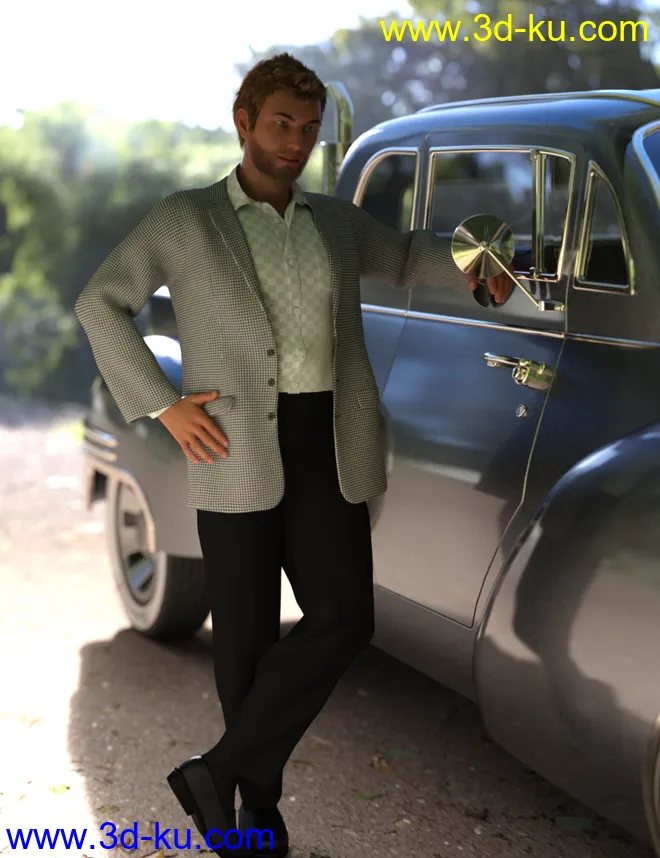 dForce Informal Suit for Genesis 8 Male(s)模型的图片4