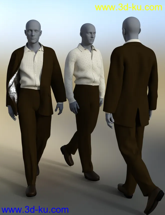 dForce Informal Suit for Genesis 8 Male(s)模型的图片5