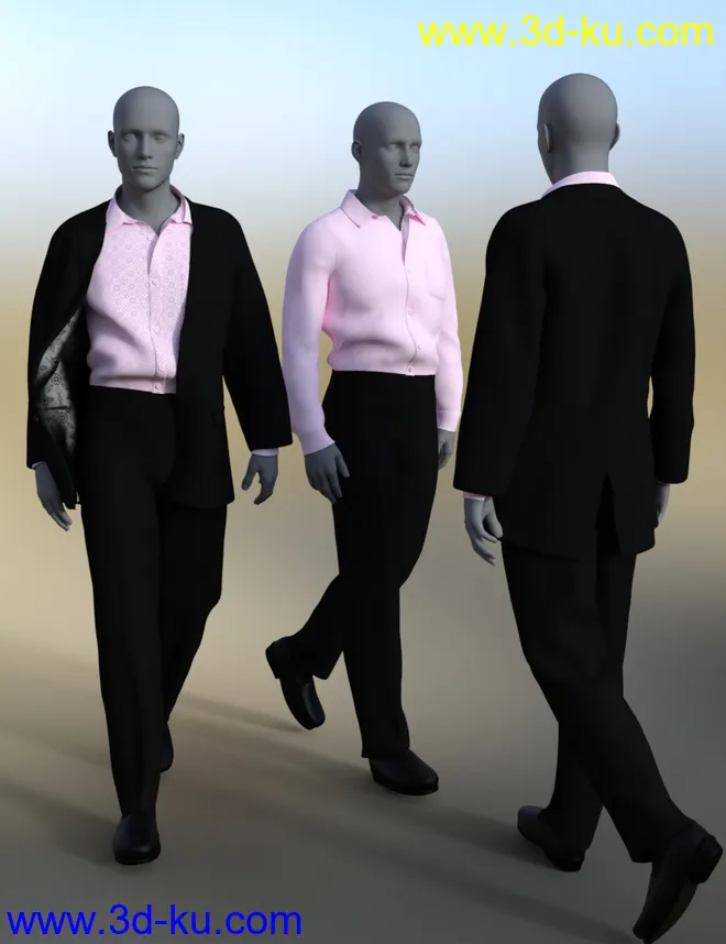 dForce Informal Suit for Genesis 8 Male(s)模型的图片7