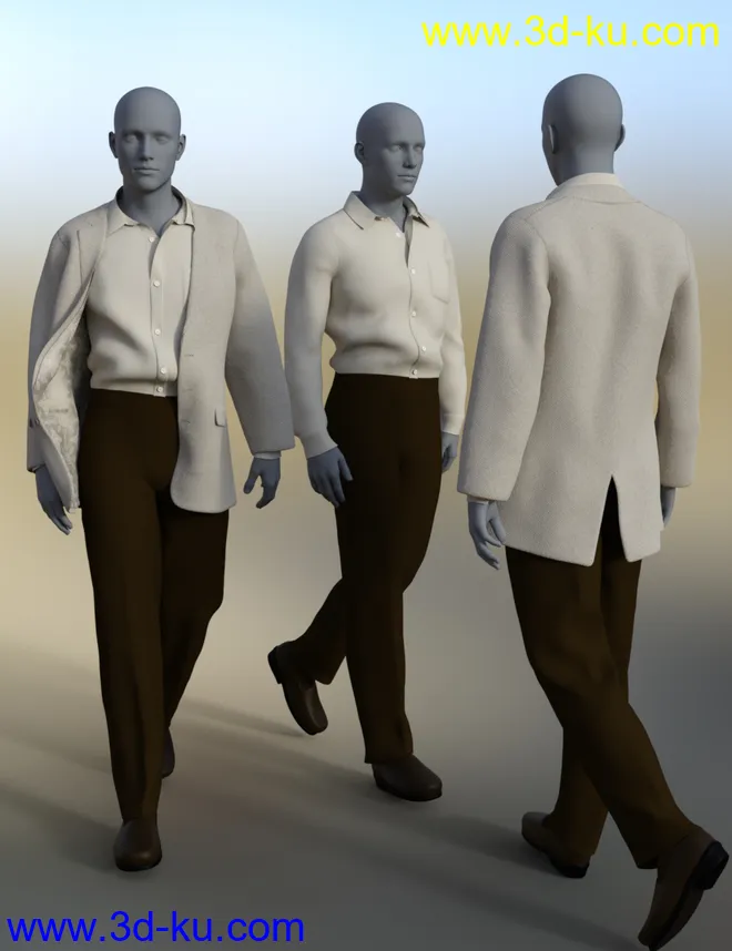 dForce Informal Suit for Genesis 8 Male(s)模型的图片8