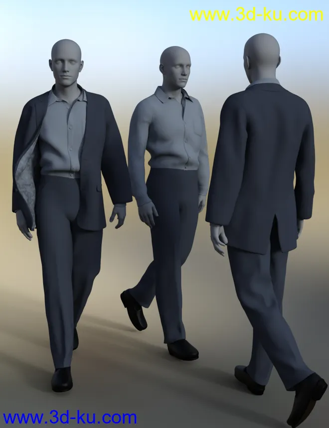 dForce Informal Suit for Genesis 8 Male(s)模型的图片10