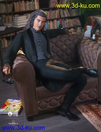 3D打印模型dForce Jasper Black for Genesis 8 Male(s)的图片