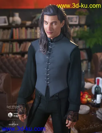 3D打印模型dForce Jasper Black for Genesis 8 Male(s)的图片