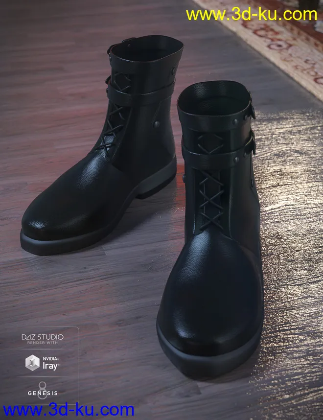 dForce Jasper Black for Genesis 8 Male(s)模型的图片7