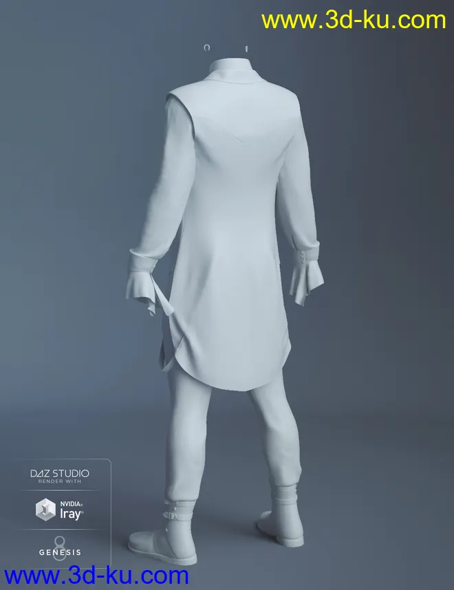 dForce Jasper Black for Genesis 8 Male(s)模型的图片9