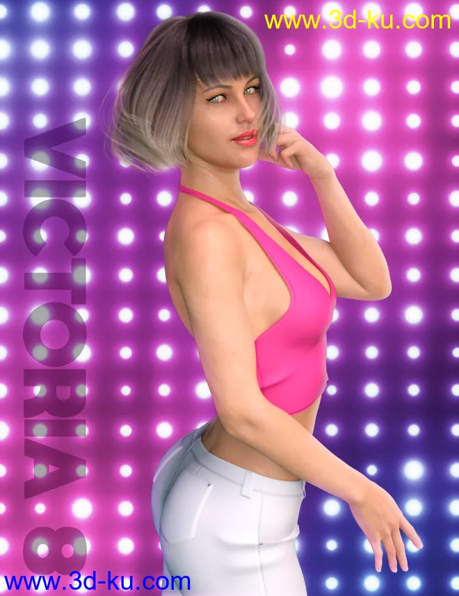 dForce K-Pop Girls 2 Outfits for Genesis 8 Female(s)模型的图片2