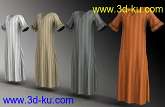 3D打印模型dForce Kaftan for Genesis 8 Male(s)的图片