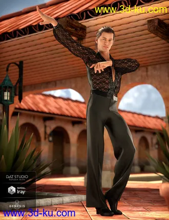 3D打印模型dForce Latin Dancer Outfit Textures的图片