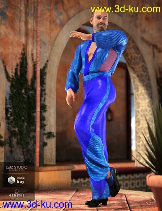 3D打印模型dForce Latin Dancer Outfit Textures的图片