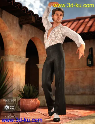 3D打印模型dForce Latin Dancer Outfit Textures的图片