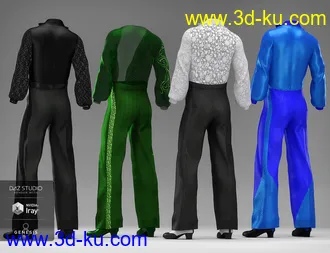 3D打印模型dForce Latin Dancer Outfit Textures的图片