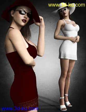 3D打印模型dForce Le Magnifique Outfit for Genesis 8 Female(s)的图片