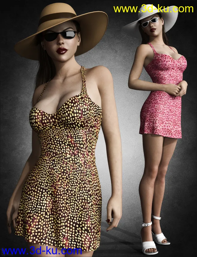 dForce Le Magnifique Outfit for Genesis 8 Female(s)模型的图片4