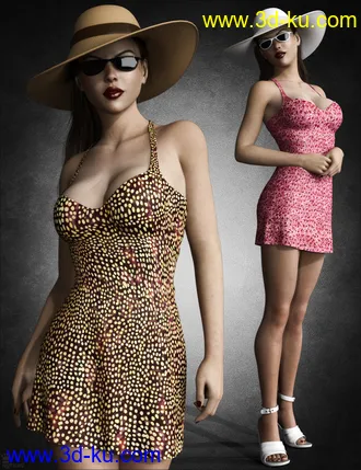 3D打印模型dForce Le Magnifique Outfit for Genesis 8 Female(s)的图片