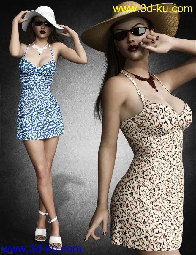dForce Le Magnifique Outfit for Genesis 8 Female(s)模型的图片5