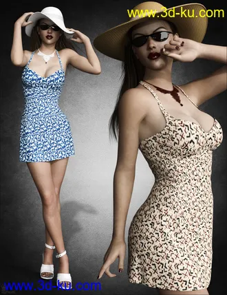 3D打印模型dForce Le Magnifique Outfit for Genesis 8 Female(s)的图片
