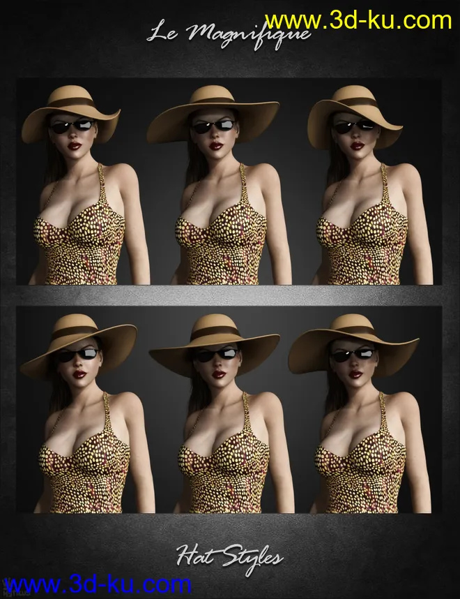 dForce Le Magnifique Outfit for Genesis 8 Female(s)模型的图片8
