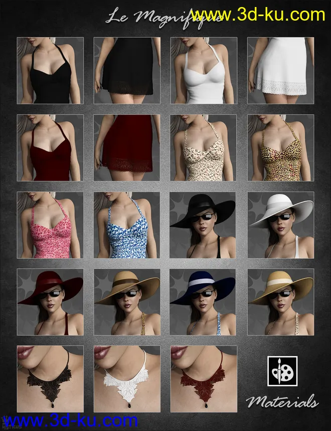 dForce Le Magnifique Outfit for Genesis 8 Female(s)模型的图片9
