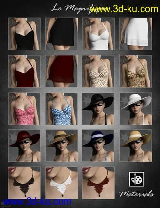 3D打印模型dForce Le Magnifique Outfit for Genesis 8 Female(s)的图片