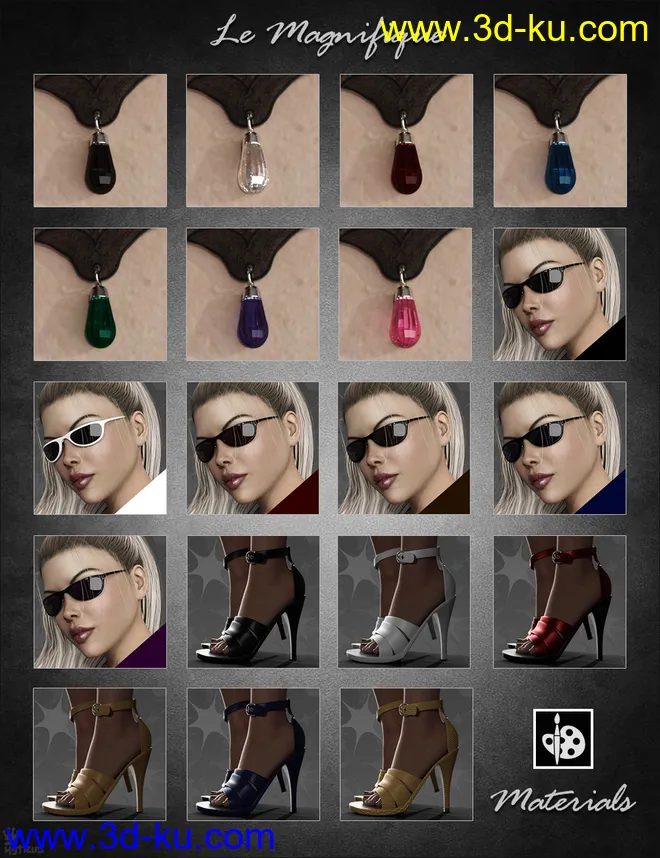 dForce Le Magnifique Outfit for Genesis 8 Female(s)模型的图片10