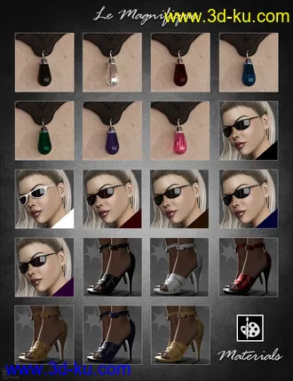 3D打印模型dForce Le Magnifique Outfit for Genesis 8 Female(s)的图片