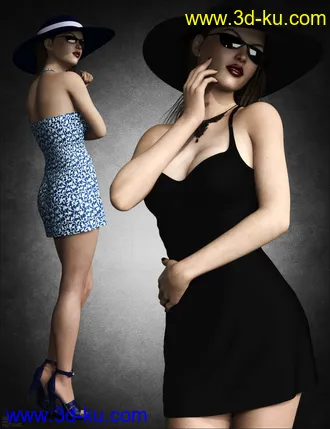 3D打印模型dForce Le Magnifique Outfit for Genesis 8 Female(s)的图片