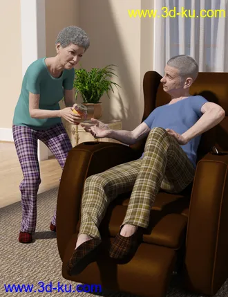 3D打印模型dForce Leisure Wear Pajamas for Genesis 8的图片