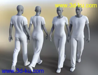 3D打印模型dForce Leisure Wear Pajamas for Genesis 8的图片