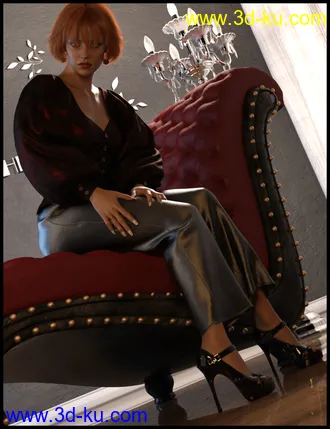 3D打印模型dForce Luxe Shirt for Genesis 8 Female(s)的图片