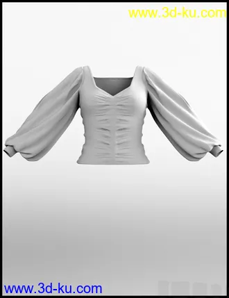 3D打印模型dForce Luxe Shirt for Genesis 8 Female(s)的图片