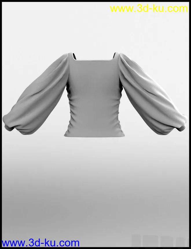 dForce Luxe Shirt for Genesis 8 Female(s)模型的图片14