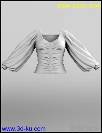 3D打印模型dForce Luxe Shirt for Genesis 8 Female(s)的图片