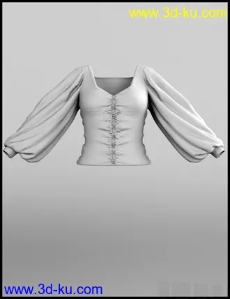 3D打印模型dForce Luxe Shirt for Genesis 8 Female(s)的图片