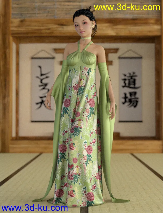 dForce Mahaut Fantasy Outfit Textures模型的图片1
