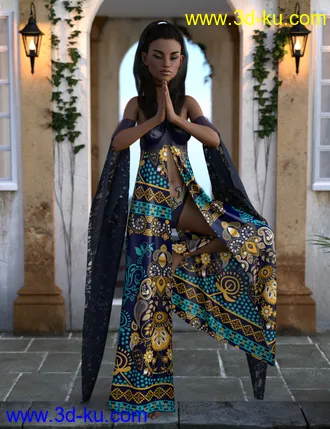 3D打印模型dForce Mahaut Fantasy Outfit Textures的图片