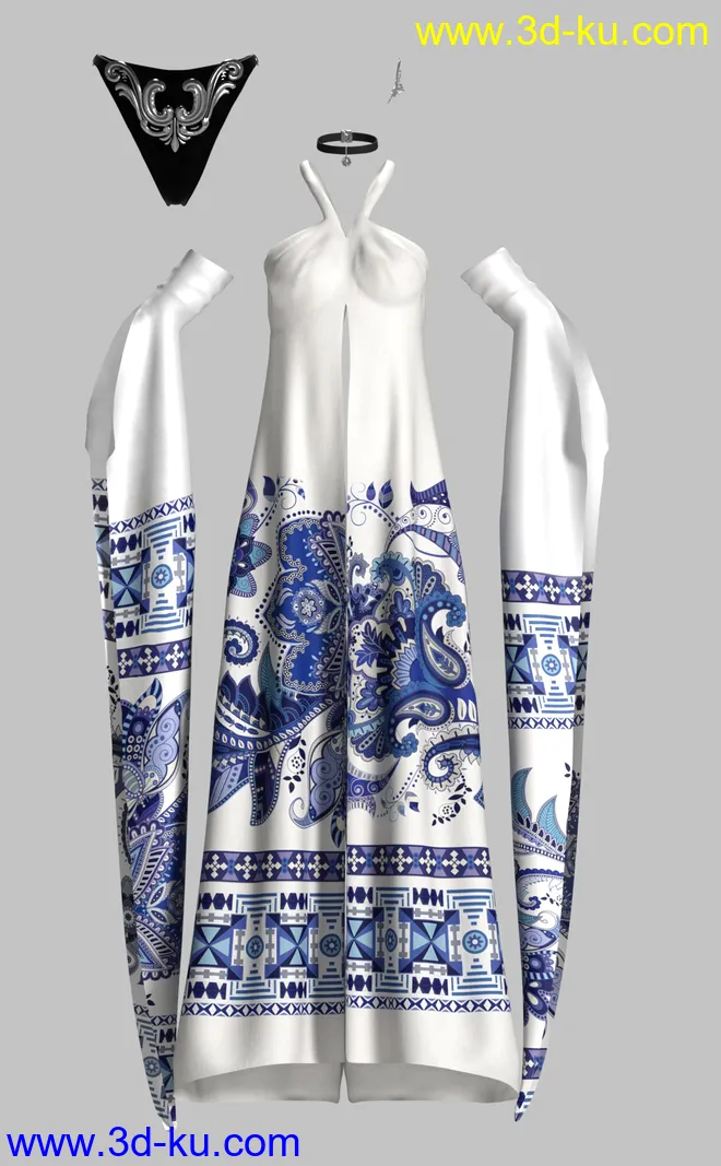 dForce Mahaut Fantasy Outfit Textures模型的图片7