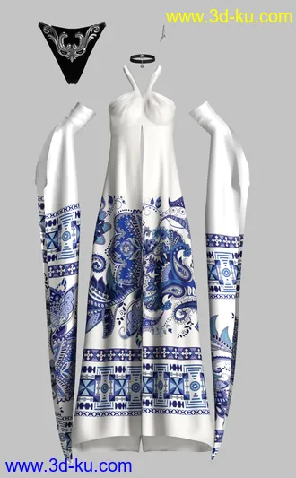 3D打印模型dForce Mahaut Fantasy Outfit Textures的图片